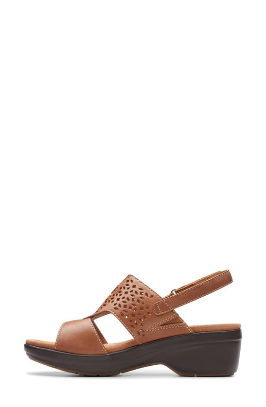 Shop Clarks (r) Tuleah Sun Platform Sandal In Tan Leather