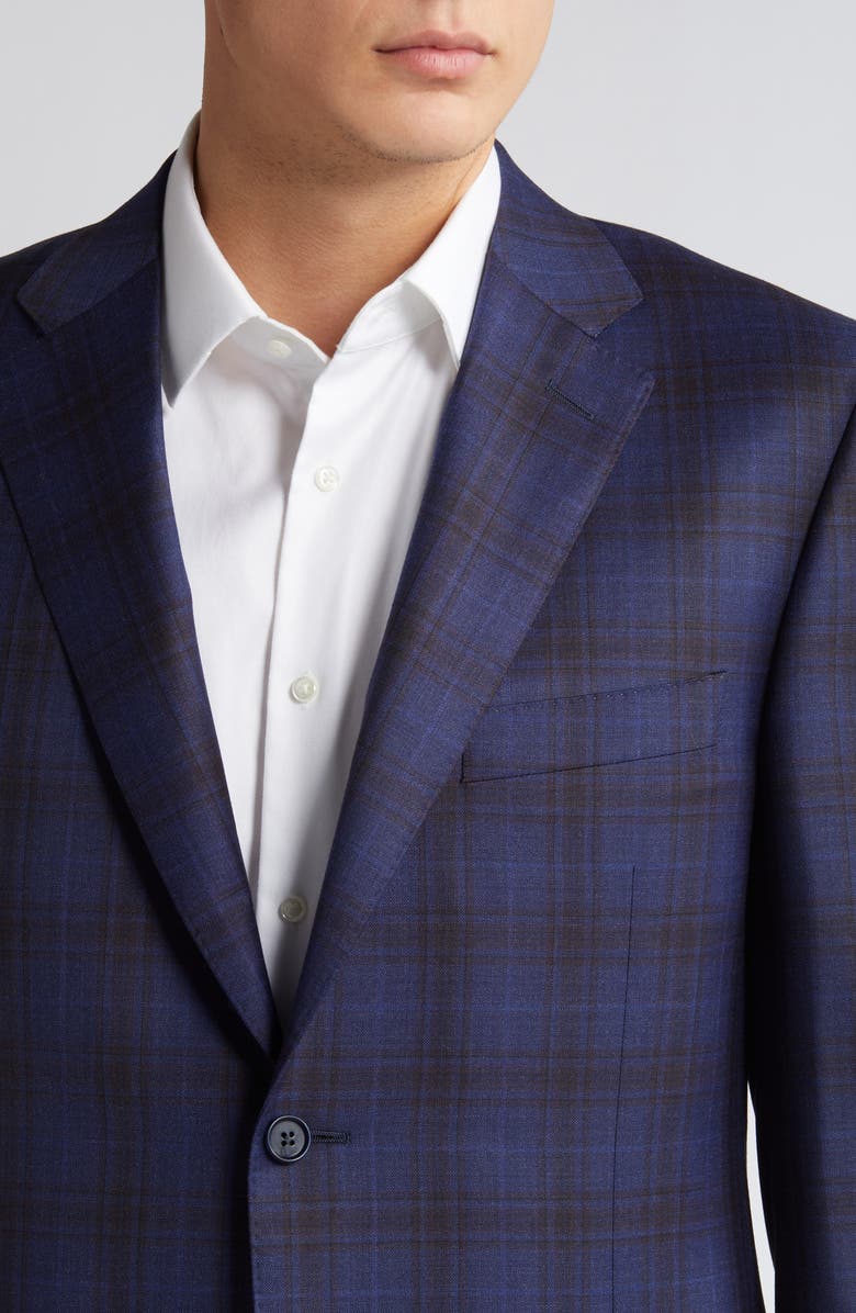 Canali Siena Regular Fit Plaid Wool Sport Coat | Nordstrom