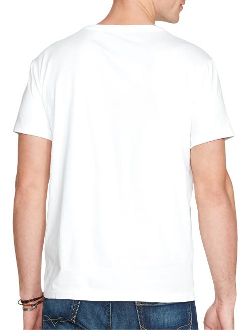 Shop Polo Ralph Lauren Classic Fit V-neck T-shirt In White