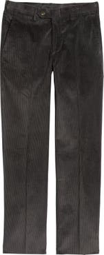 Berle Luxury Italian Corduroy Flat Front Pants | Nordstrom