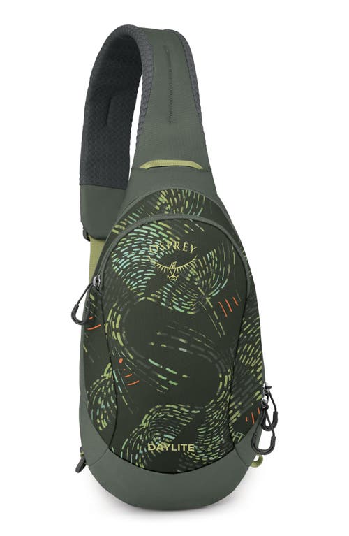 Osprey Daylite Water Repellent Sling Backpack in Rattan Print/Rocky Brook at Nordstrom