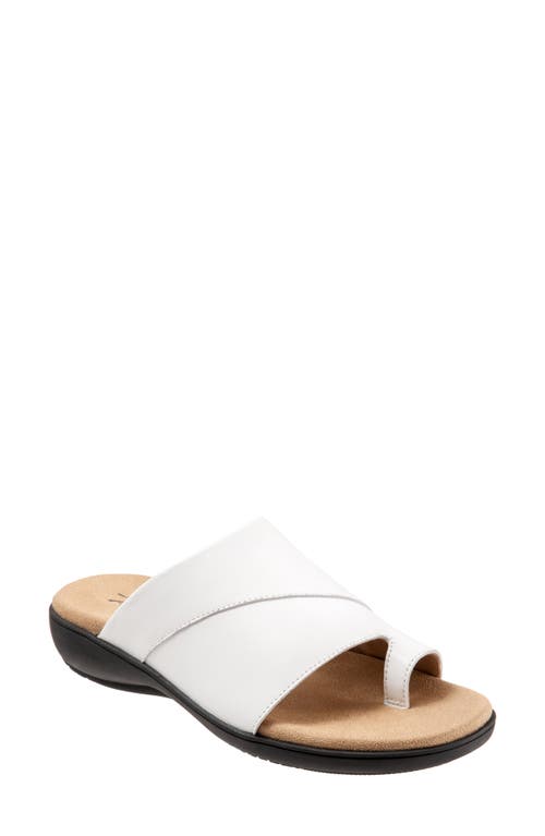 Regina Slide Sandal in White