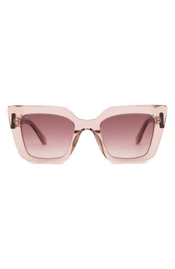 Shop Sito Shades Cult Vision 51mm Standard Square Gradient Sunglasses In Sirocco/rose Gradient