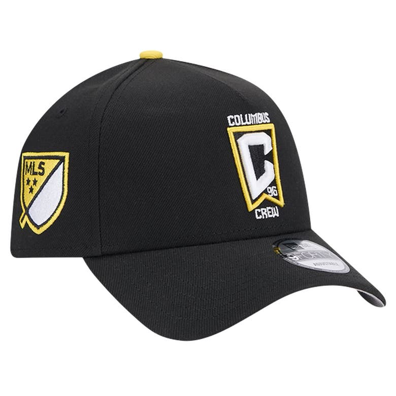 Shop New Era Black Columbus Crew 2024 Kick Off Collection 9forty A-frame Adjustable Hat