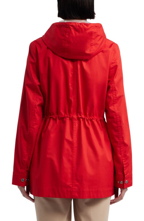 Shop Hunter Adela Classic Waterproof Rain Jacket In  Red