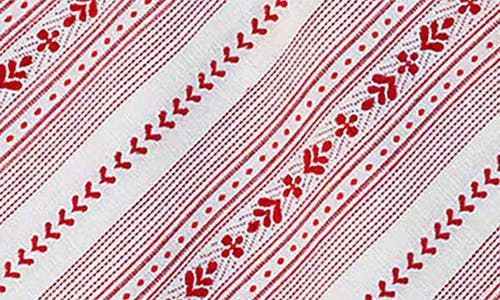 Juliska Villa Stripe Red Napkins, Set Of 4 In Red