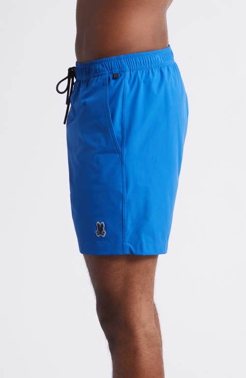 Psycho Bunny Palm View Hydrochromic Swim Trunks In Nautical Blue