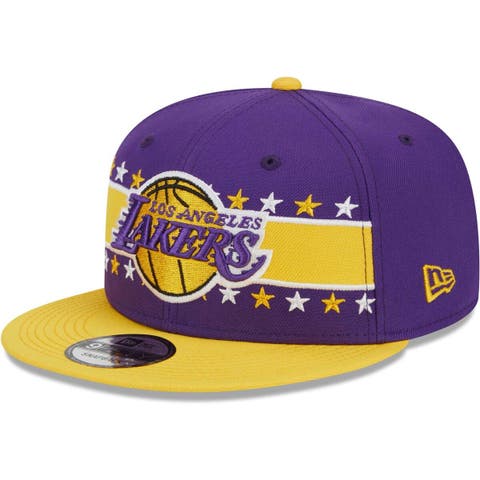 Women's New Era Purple Los Angeles Lakers Brushed Jersey Cropped T