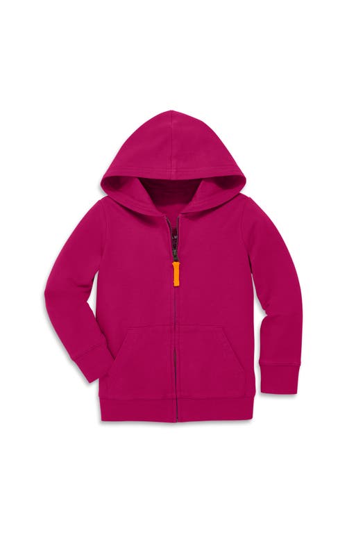 Shop Primary The Zip Hoodie In Raspberry