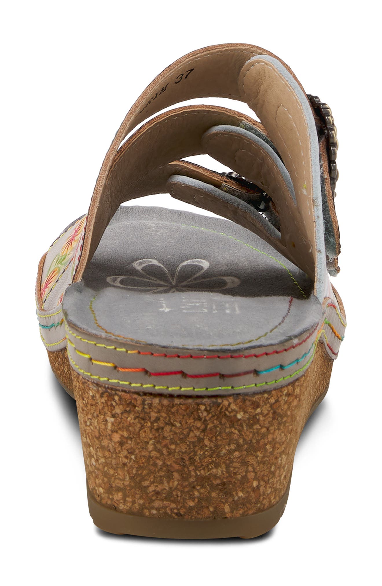 Poetry Floral Wedge Slide Sandal in Grey Multi at Nordstrom Nordstrom Women Shoes High Heels Wedges Wedge Sandals 