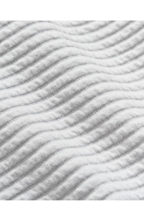 Billy Reid Quilted Half Zip Pullover In Beach Blue