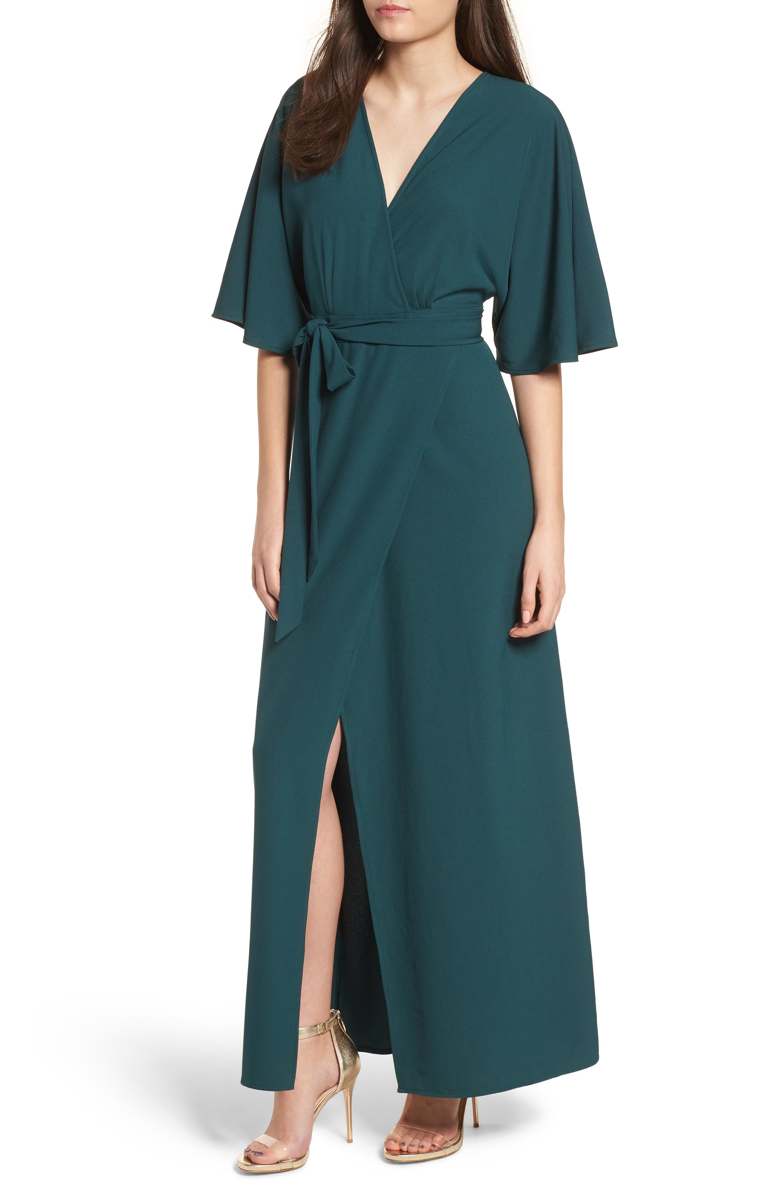 leith kimono maxi dress