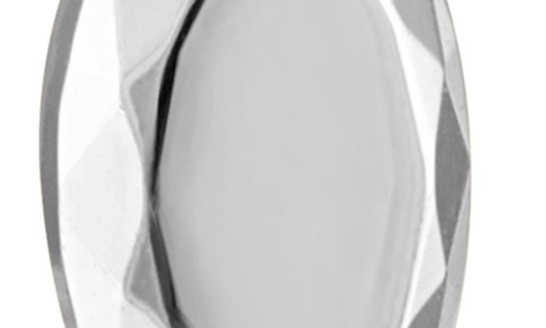 Maria Tash Faceted Marquise Single Threaded Stud Earring In White Gold