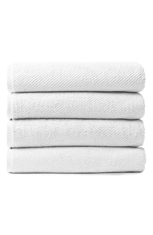 Coyuchi Set of 4 Air Weight Organic Cotton Towels in Alpine White at Nordstrom, Size Bath Towel