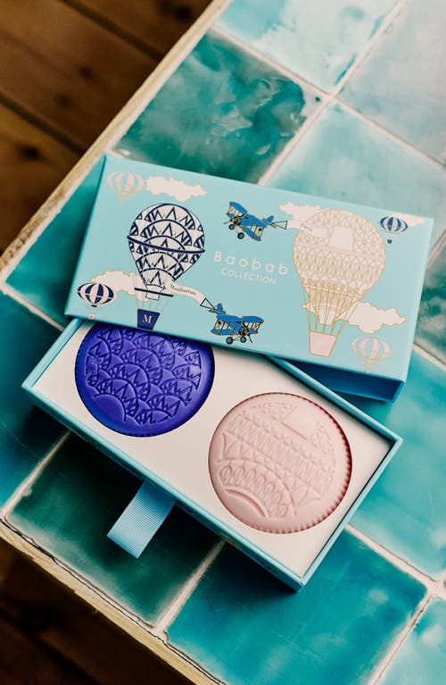 Baobab Collection Paris & Manhattan Soap Gift Box In Pink/blue