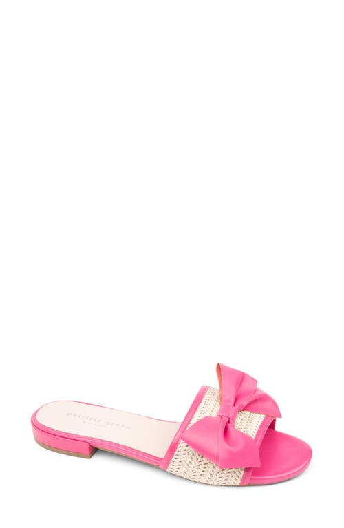 St. Tropez Slide Sandal in Hot Pink