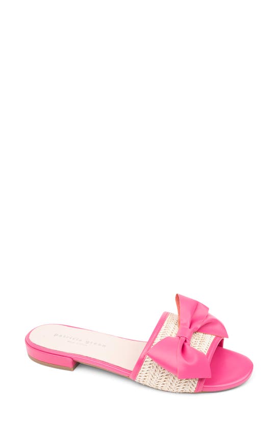 Shop Patricia Green St. Tropez Slide Sandal In Hot Pink