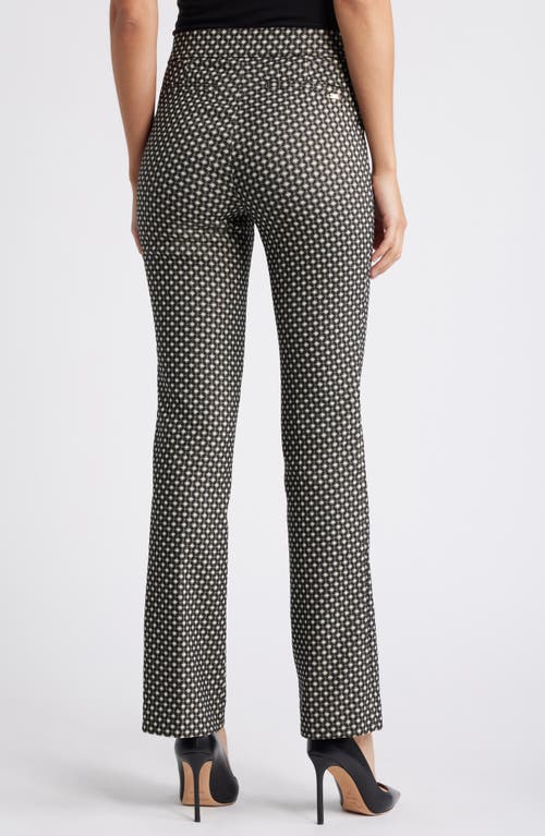 Shop Anne Klein Metallic Bootcut Pants In Vicuna Multi