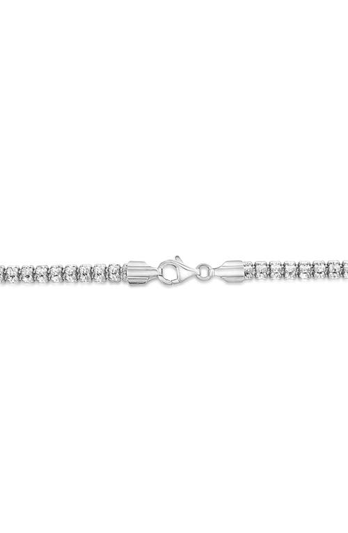 Simona D-c Ice Barrel Chain Necklace In Silver