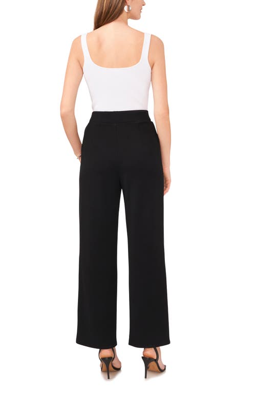 Shop Vince Camuto Pleated Pull-on Pants In Rich Black