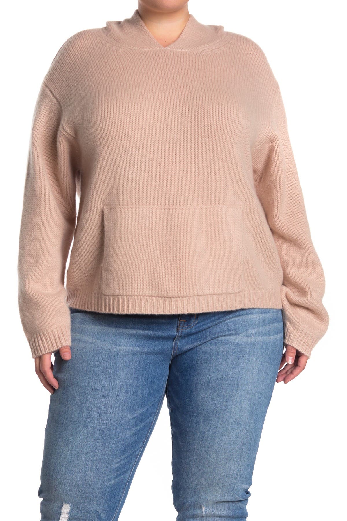 plus size cashmere hoodie