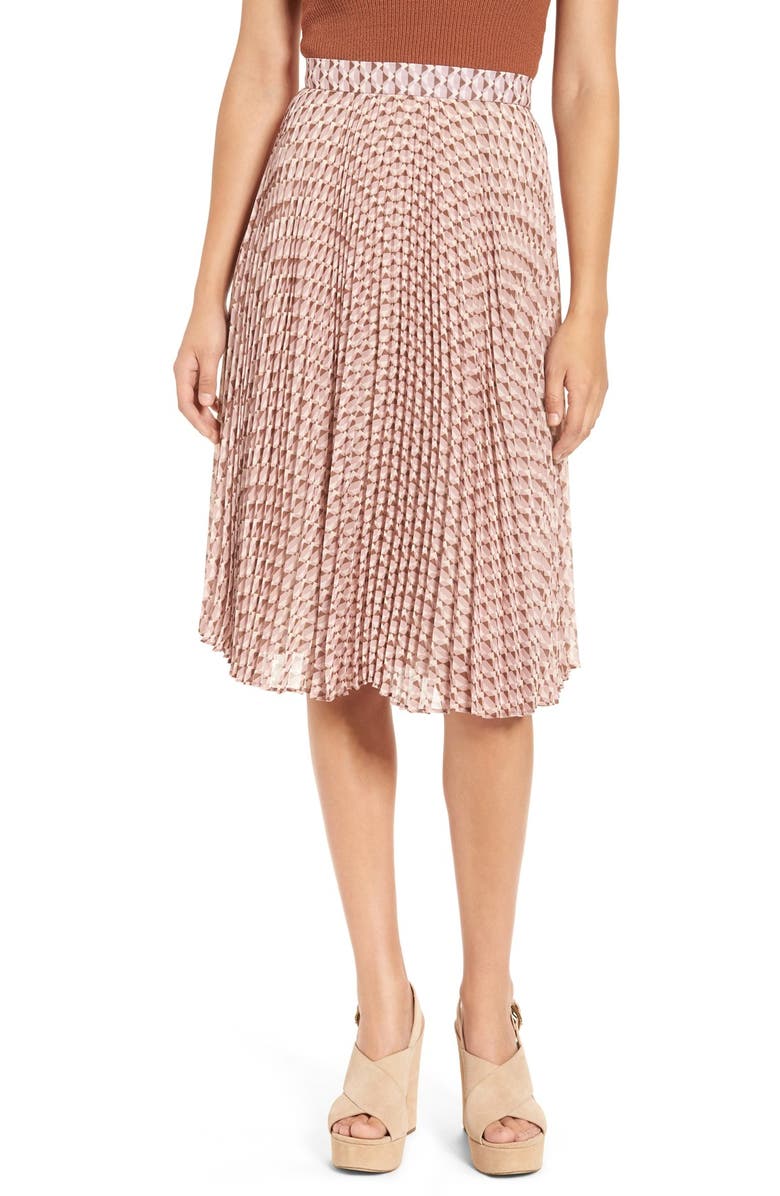 WAYF 'Scout' Mosaic Print Pleated Skirt | Nordstrom