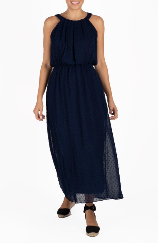 Robbie Bee Sleeveless Maxi Dress In Navy | ModeSens