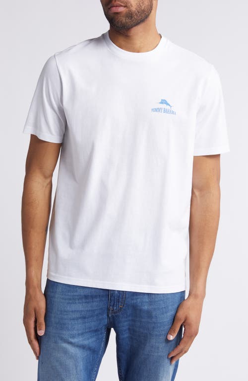 Tommy Bahama Bro Fly Zone Crewneck Graphic T-shirt In White