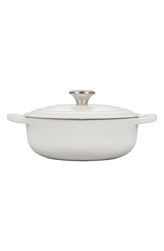 Shop Le Creuset Signature 3.5-quart Round Enamel Cast Iron French/dutch Oven In White