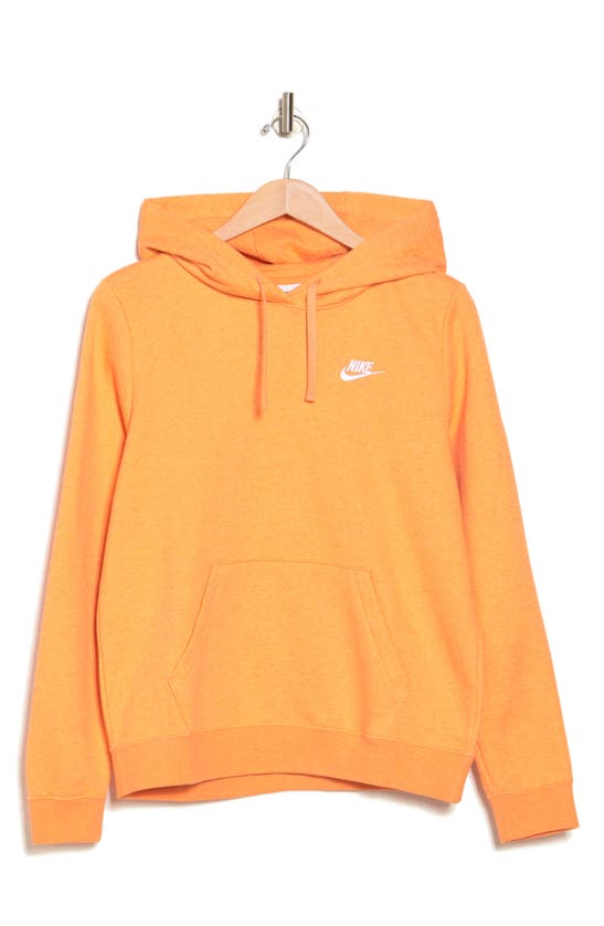 Nike Sportswear Club Fleece Hoodie In Orange Trance/ Htr