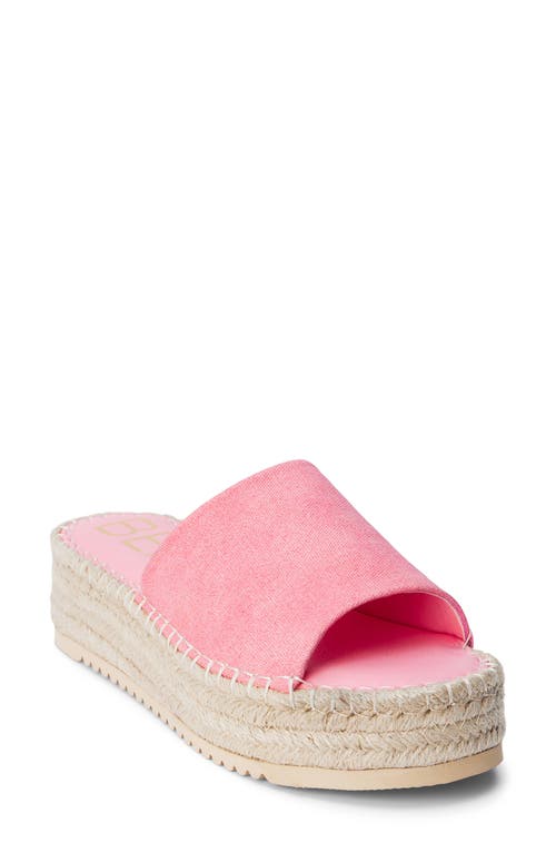Skylar Platform Slide Sandal in Pink