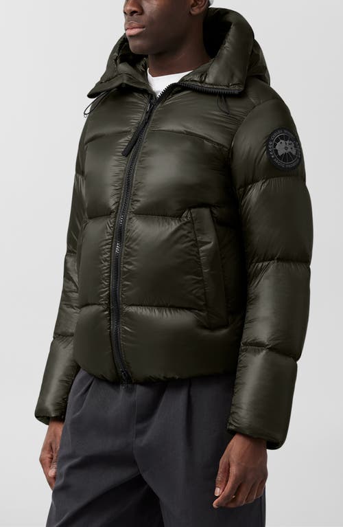 Shop Canada Goose Crofton Water Resistant Packable 750 Fill Power Down Hooded Jacket In Volcano-volcan