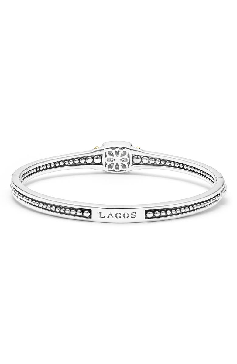 LAGOS Rittenhouse Diamond Pavé Bangle, Alternate, color, Silver