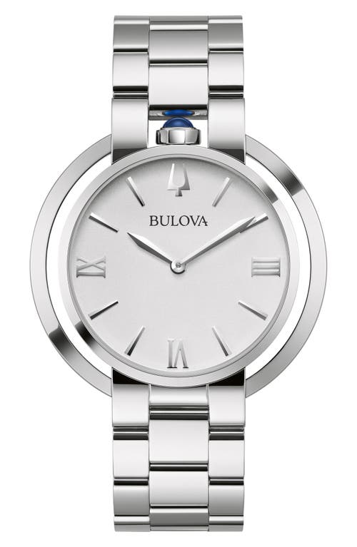BULOVA Classic Rubaiyat Bracelet Watch, 30mm in Silver-Tone at Nordstrom