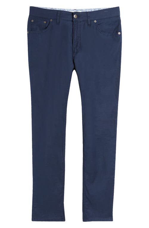 Shop Brax Chuck Modern Fit Linen & Cotton Five-pocket Pants In Night