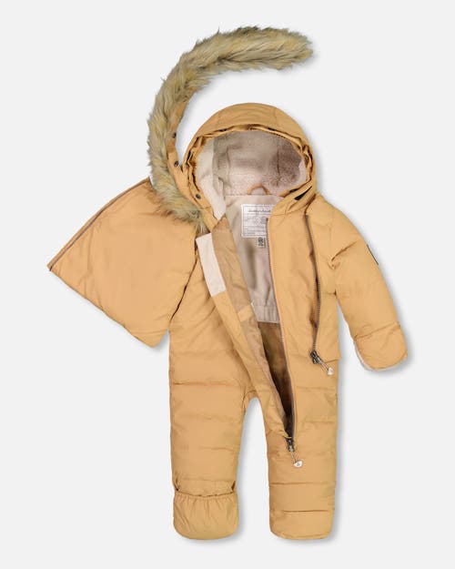 Shop Deux Par Deux Baby Boy's One Piece Baby Hooded Snowsuit Doe Designed For Car Seat