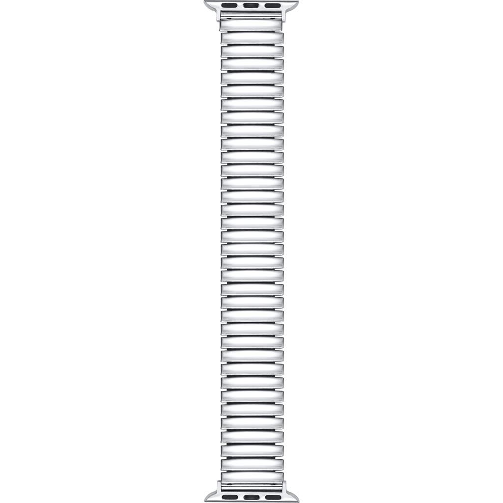 The Posh Tech Slink 42mm Apple Watch® Stretch Watchband In Silver