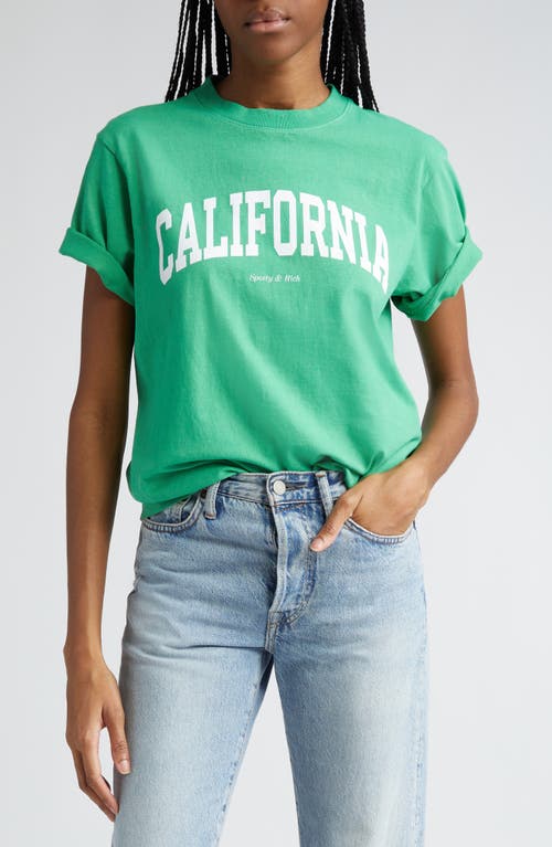 Sporty & Rich California Cotton Graphic T-Shirt Verde at Nordstrom,