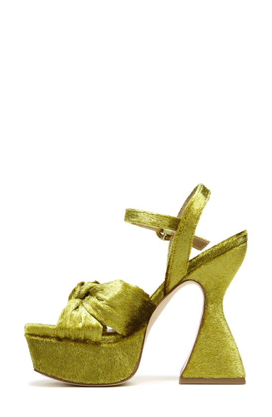 Circus Ny Audrea Platform Sandal In Chartreuse