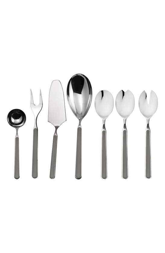 Mepra Fantasia 7-piece Place Serving Set In Vicuna