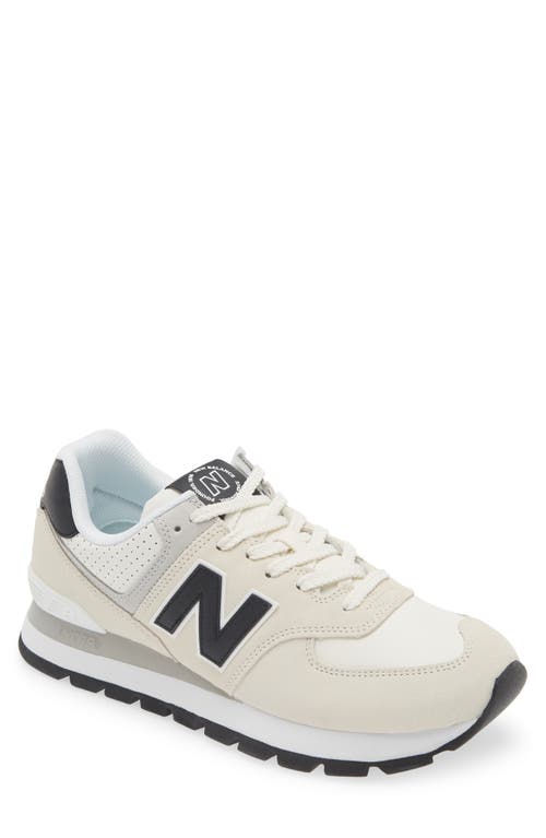 New Balance 574 Classic Sneaker In White/black