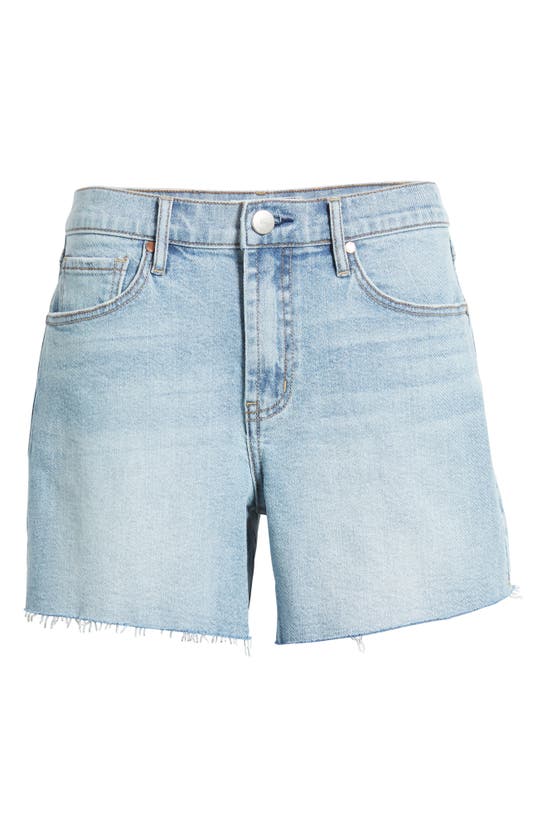 1822 Denim Loose Fit High Waist Denim Cutoff Shorts In Edith