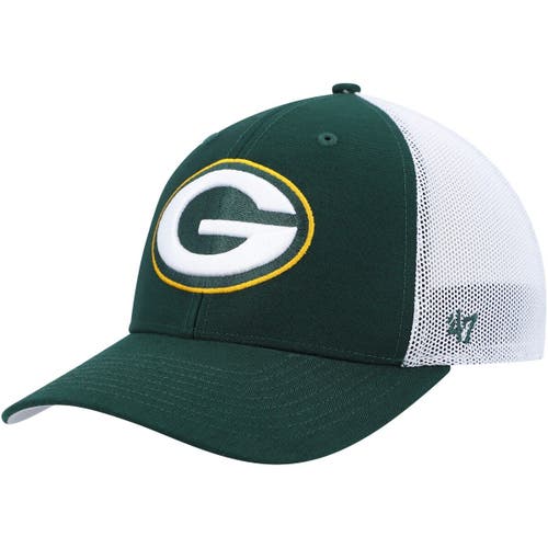 Men's '47 White Green Bay Packers Secondary Logo Knit Beanie