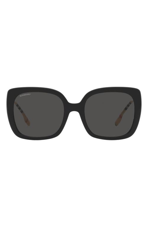 burberry Carroll 54mm Square Sunglasses in Dark Grey