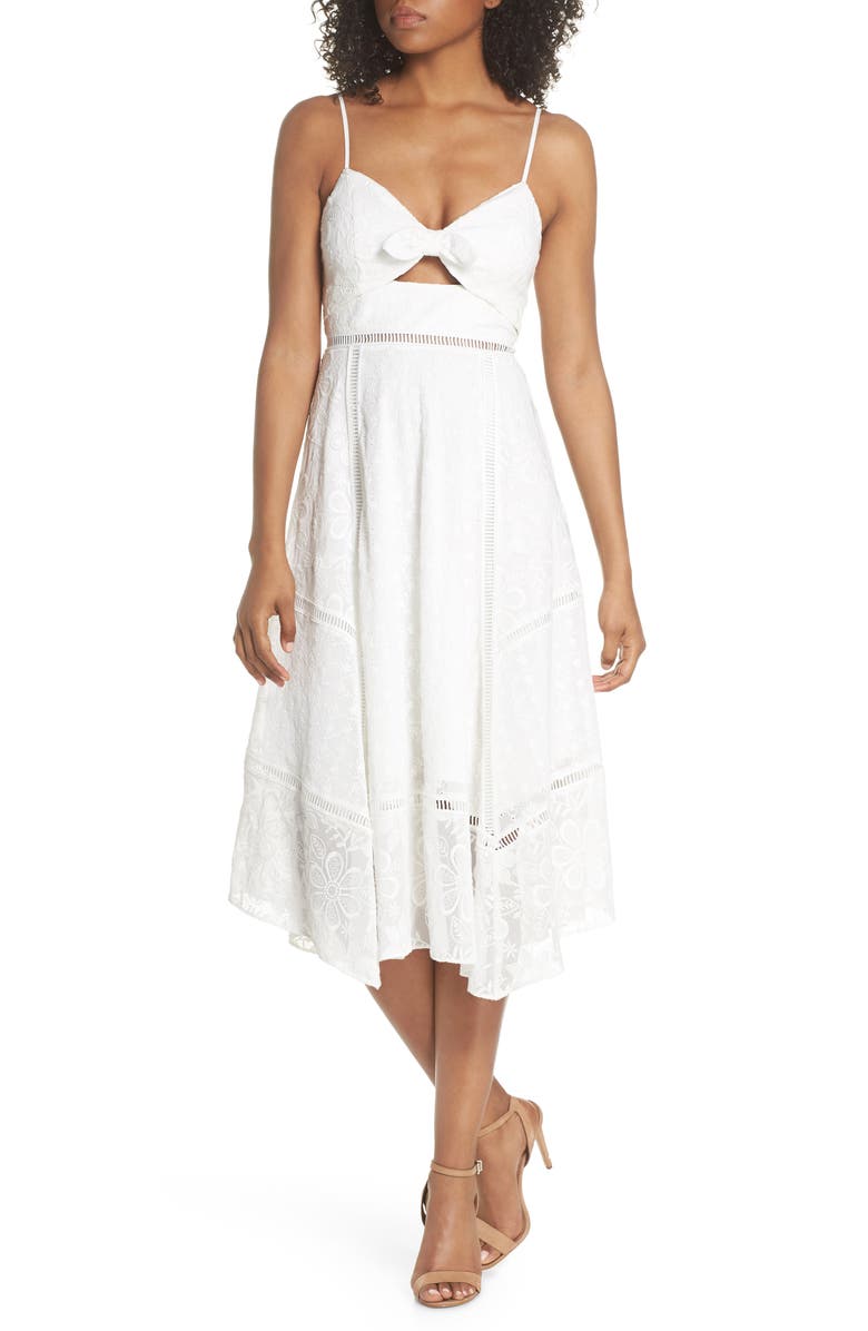 Ever New Broderie Anglaise Knot Detail Dress | Nordstrom