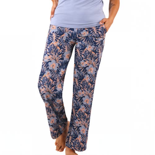 Shop Uv Skinz Lounge Pants In Washed Navy Paradise