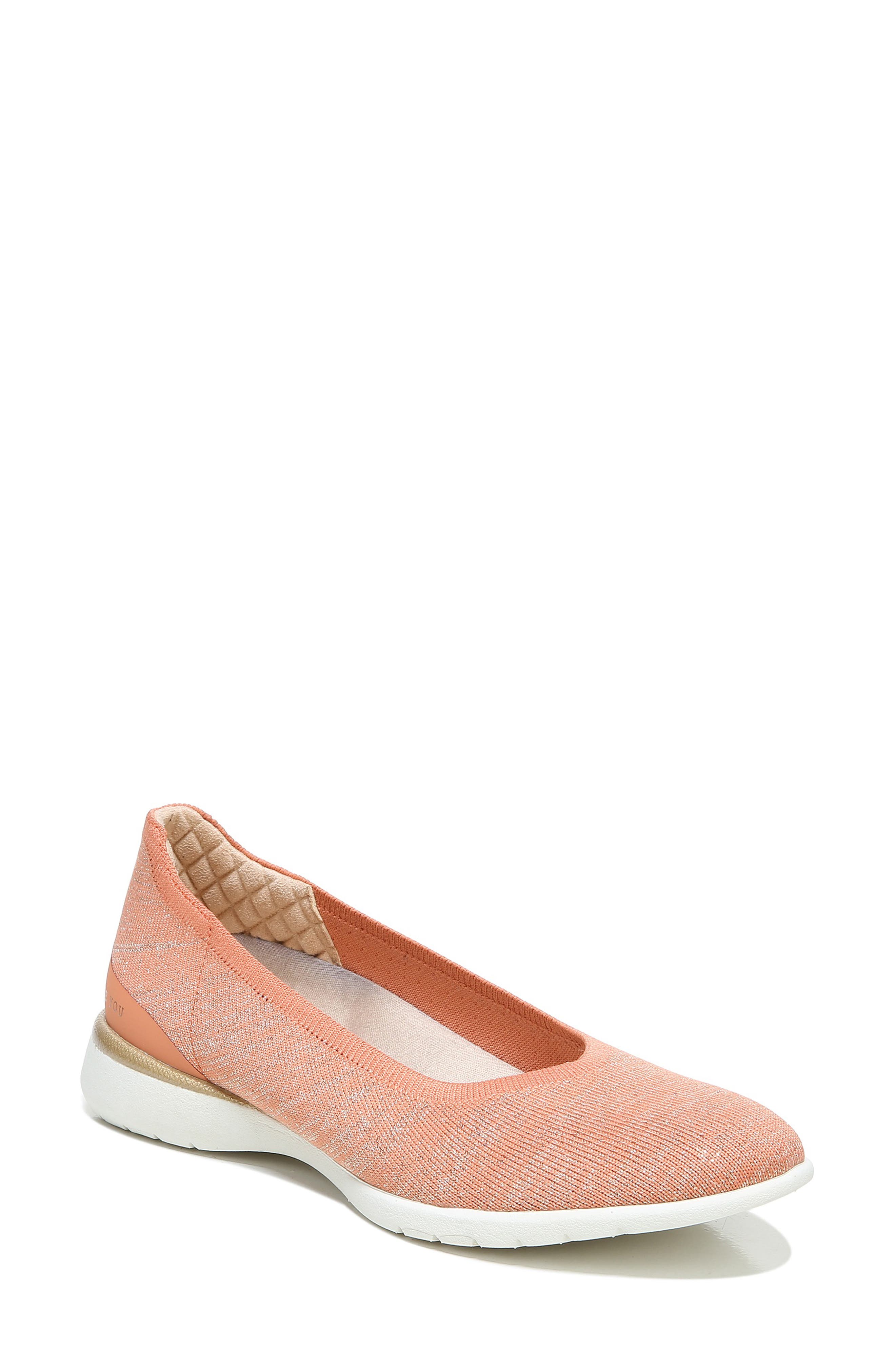 orange flat shoes womens