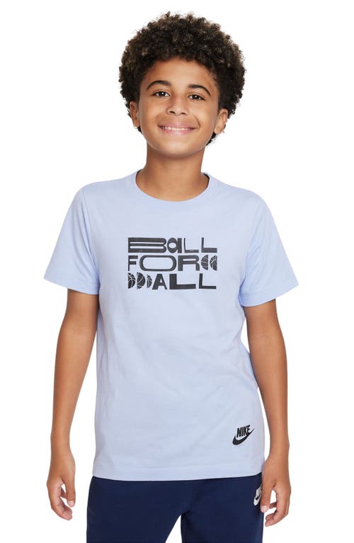 Nike Kids' Ball for All Graphic Tee in Cobalt