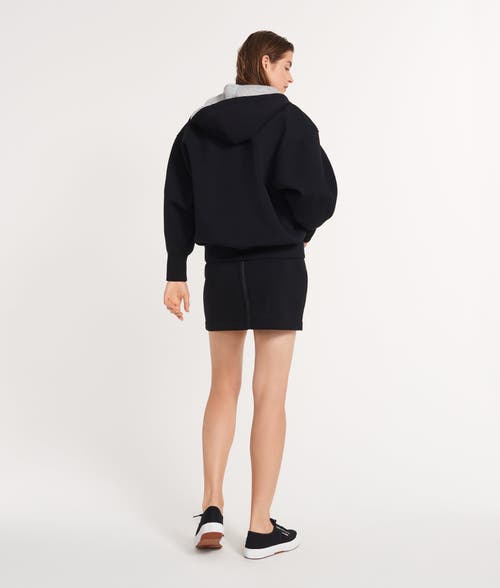 Ansea The Reversible Hoodie In Black/gray