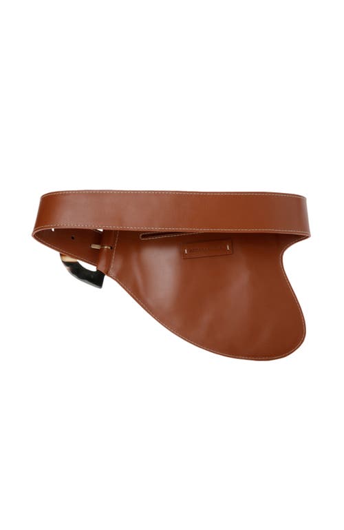 Adriana Castro La Jefa Leather Belt Bag In Marron